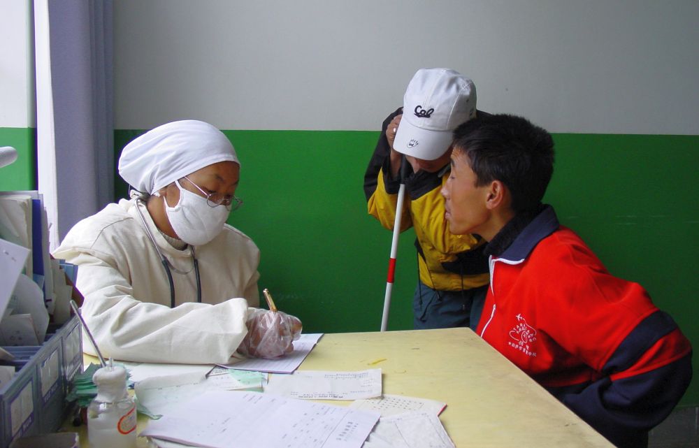 SARS checkin our school in Tibet in 2003