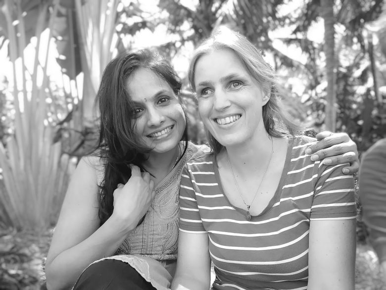 Priya Mohan and Sabriye Tenberken at the kanthari campus