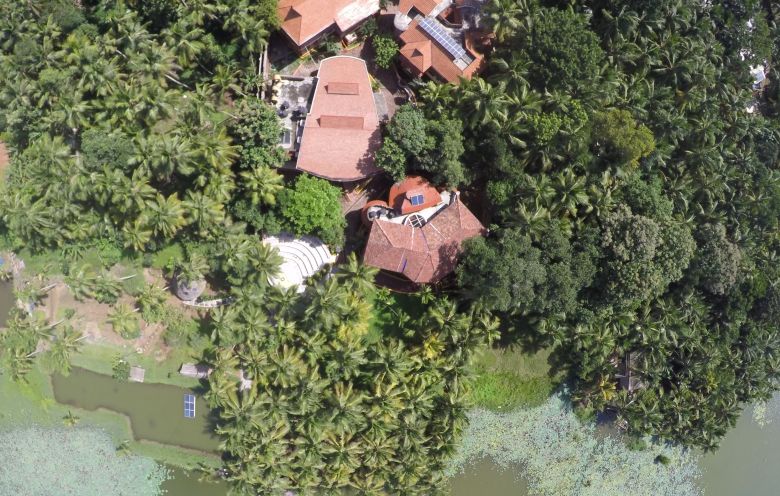 kanthari campus on the banks of the Vellayani Lake in Kerala, India