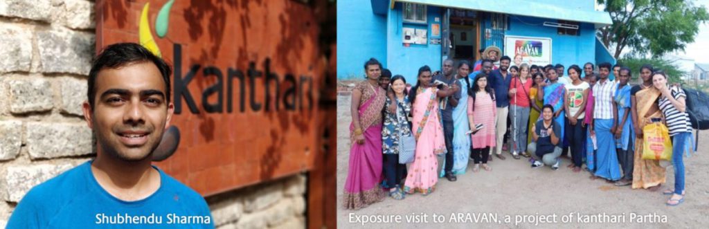 Image of one group of participants visiting Aravan, project of the graduate