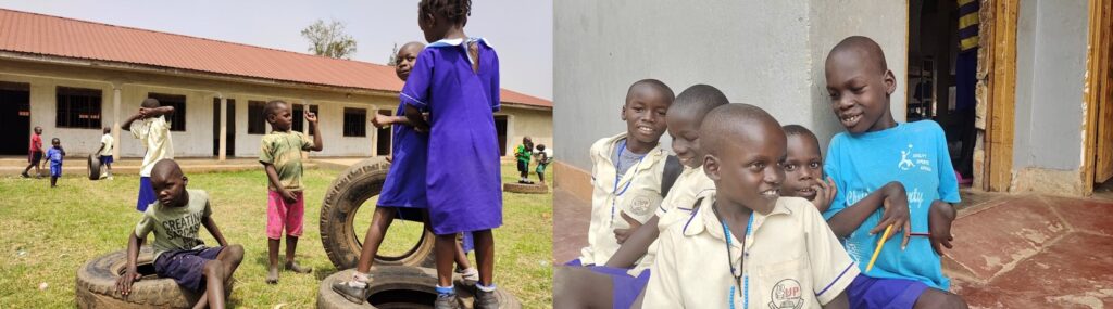 students at Thumbs Up Academy in Gulu, Uganda