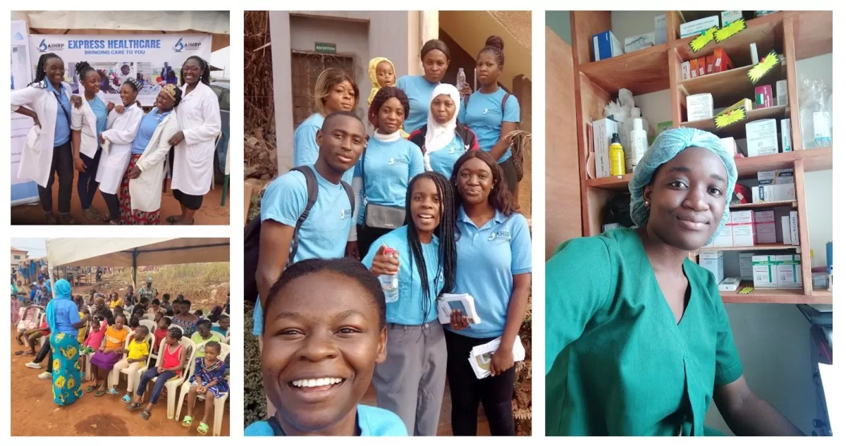 Adelaide Bih - cofounder of AIHRP in Cameroon delivering healthcare in cameroon